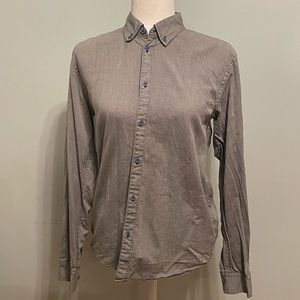 Men’s S size light gray button down with light blue buttons. MARC by Marc Jacobs